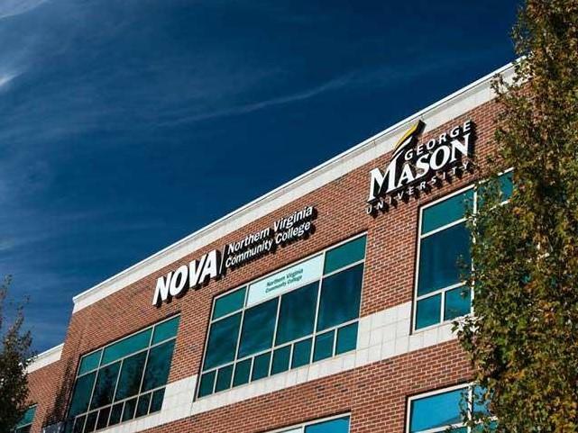Signs designate a building as the Mason Loudoun location